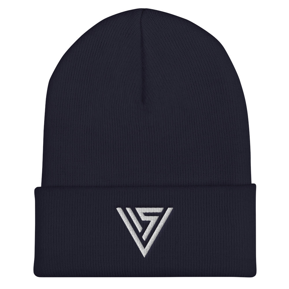 【新品】 VALLAD BEANIE CAP BLK/NVY Vortex Northern Meander Beanie - Black